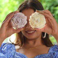Flower Soy Wax Candle - Set of 2