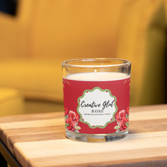 Rose Shot Glass Soy Wax Candle