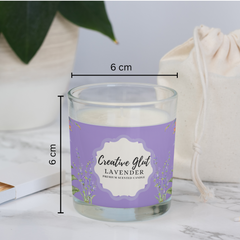 Lavender Shot Glass Soy Wax Candle