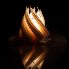 Spiral Tree Soy Wax Candle - Assorted Color