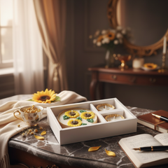 Sunflower Urli & Metal Dia Candle Gift Box