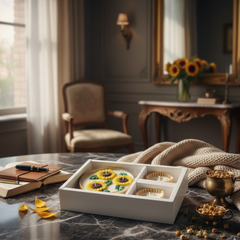 Sunflower Urli & Metal Dia Candle Gift Box