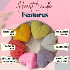 Big Heart Shaped Scented Candles