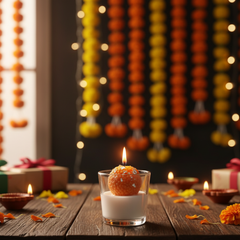 Ladoo Jar Candle