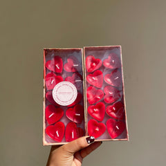 Pack of 2 Heart Scented Candle
