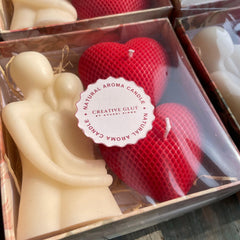 Combo of Couple & Heart Candle