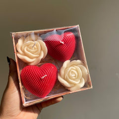 Combo of 2 Heart & 2 Flower