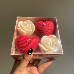 Combo of 2 Heart & 2 Flower