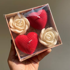 Combo of 2 Heart & 2 Flower