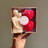 Combo of Couple & Heart Candle