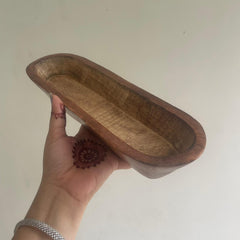 Wooden Boat For Candle Making 4*12 inch