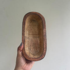 Wooden Boat For Candle Making 4* 8 inch