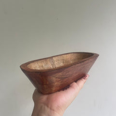 Wooden Boat For Candle Making 4* 8 inch