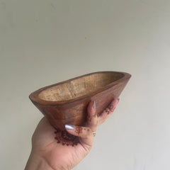 Wooden Boat For Candle Making 4* 8 inch
