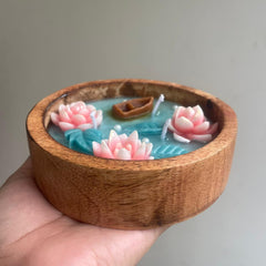 Wooden Pond Scented Candle
