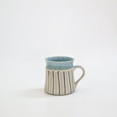 Chai mug white and light blue