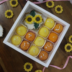 Sunflower Urli & Mithai Candle Gift Box