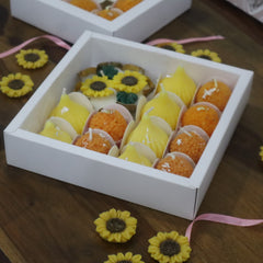 Sunflower Urli & Mithai Candle Gift Box
