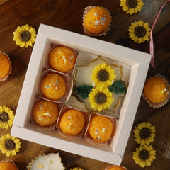 Sunflower Urli & Ladoo Gift Box