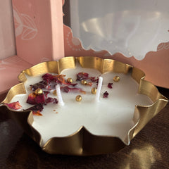 Rose Petals Urli Candle