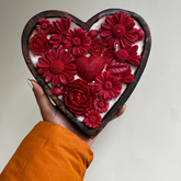 Big Wooden Heart Scented Candle For Valentine