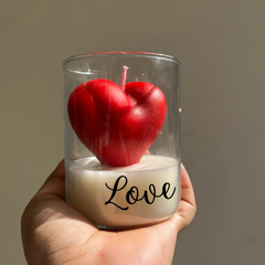 Standing Heart In A Jar Scented Candle