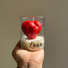 Standing Heart In A Jar Scented Candle