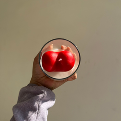 Standing Heart In A Jar Scented Candle