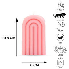 Small Rainbow Soy Wax Candle