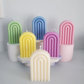 Small Rainbow Soy Wax Candle