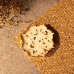 Brass Lotus Metal Urli 4.5 inch