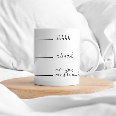 White Simple Coffee Funny Customized Mug