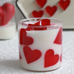 Love Hearts Scented Candle For Valentine