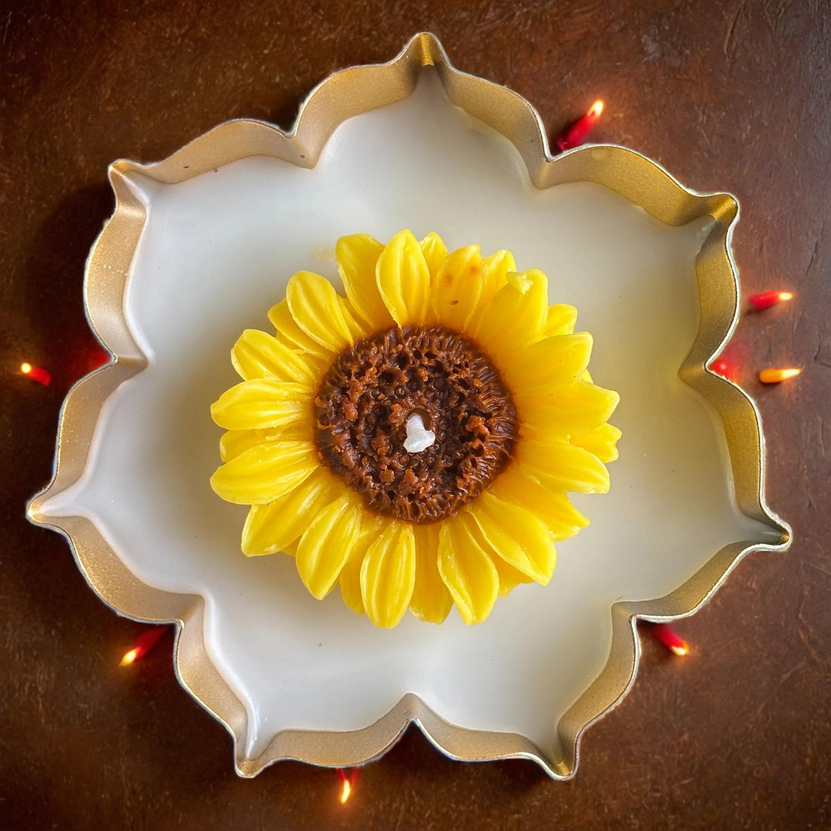 Urli Sunflower Candle set of 1