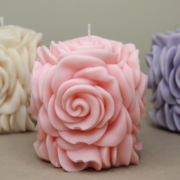 Big Rose Flower Candle