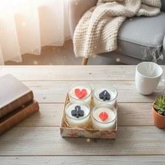 Votive Jar Playing Card Candle