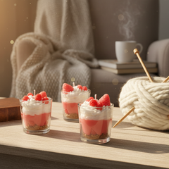 Strawberry Dessert Candle