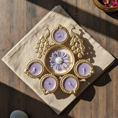 Peacock Urli Candle