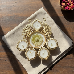 Peacock Urli Candle