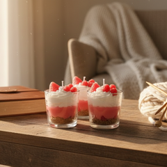 Strawberry Dessert Candle