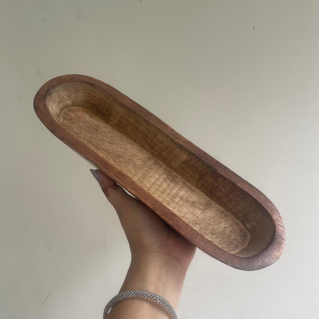 Wooden Boat For Candle Making 4*12 inch