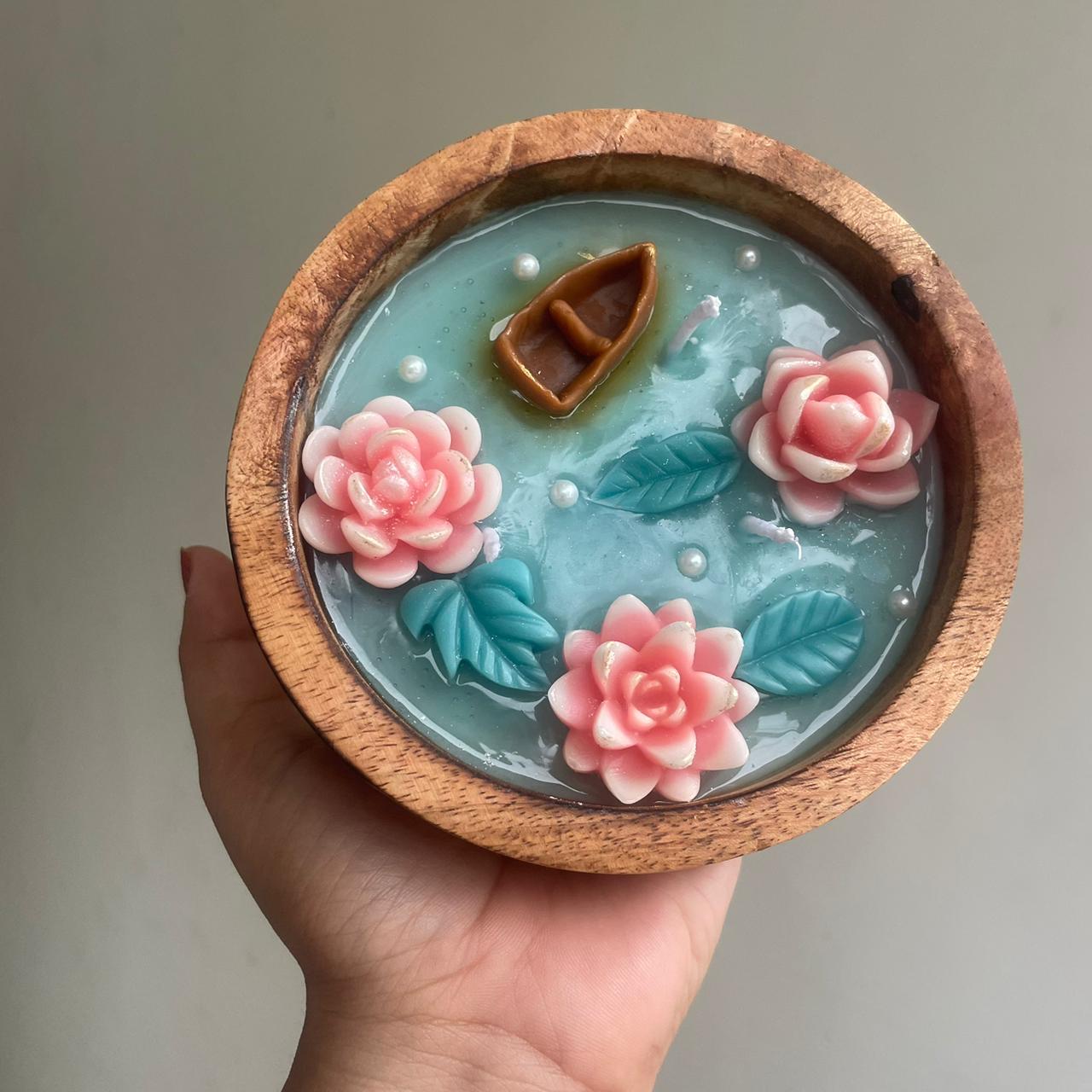Wooden Pond Scented Candle