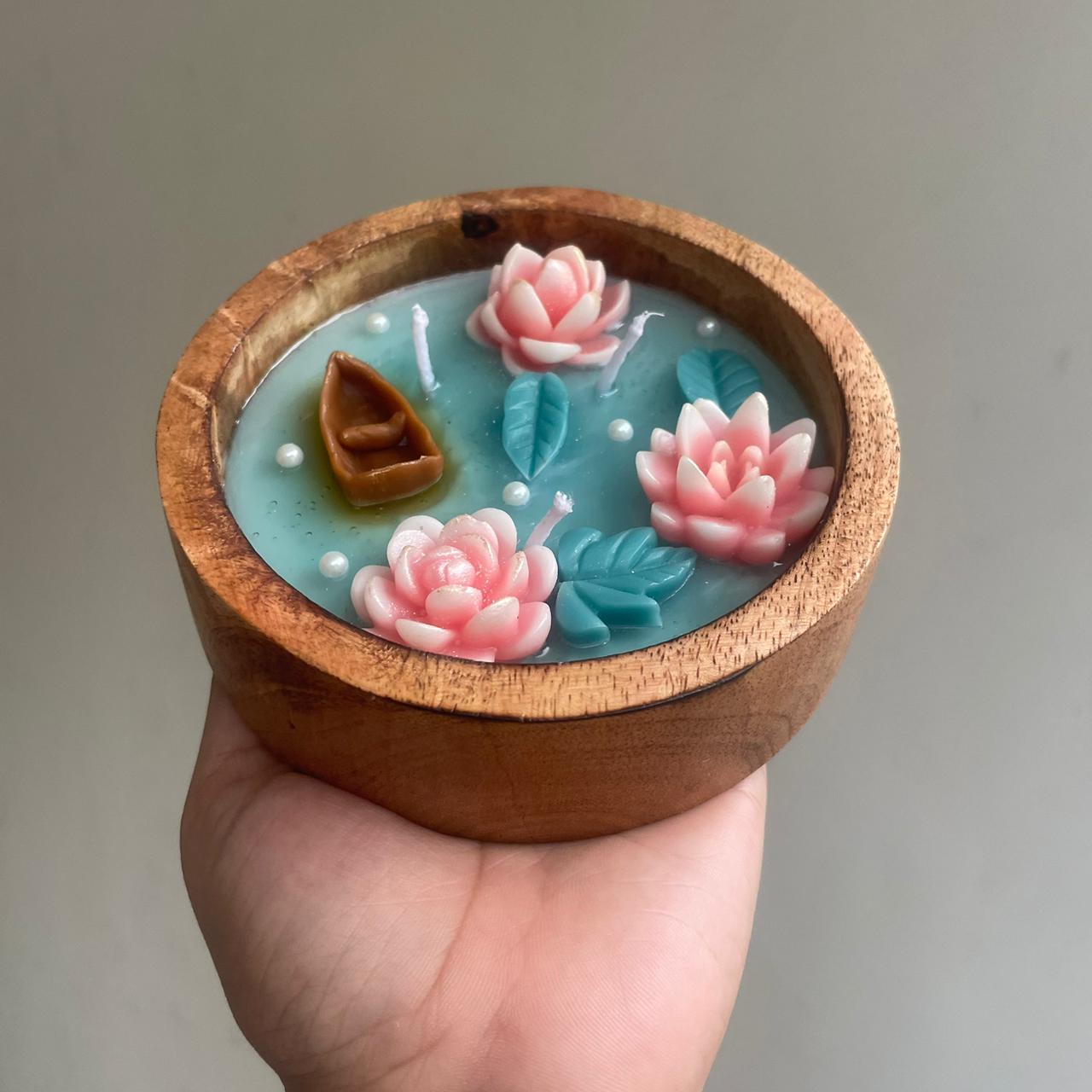 Wooden Pond Scented Candle