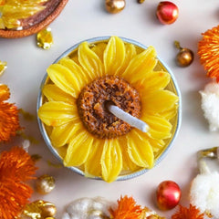 Sunflower Floating Tea Light Candle Set of 25 Assorted fragrance and colour- pack of 2