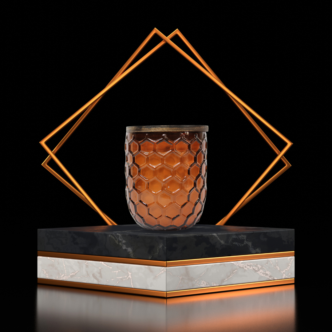 AMBER ESSENCE - 2 Wick Scented Candle