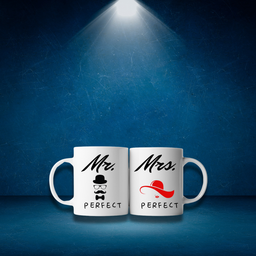 Mr. Perfect & Mrs. Perfect Customized Mugs