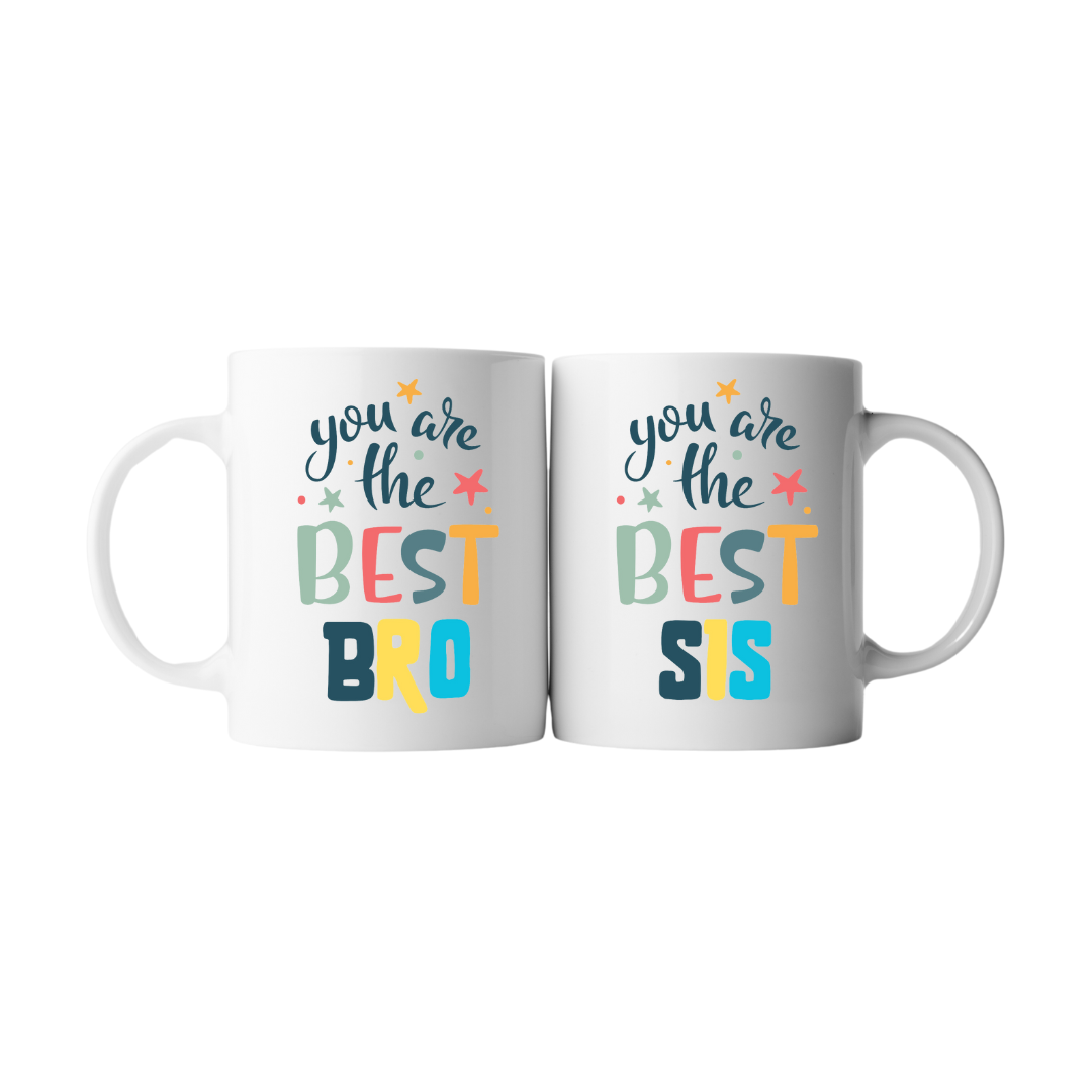 Best Bro & Best Sis Customized Mugs