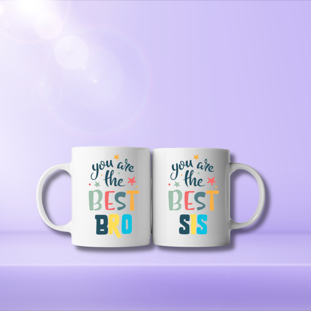 Best Bro & Best Sis Customized Mugs