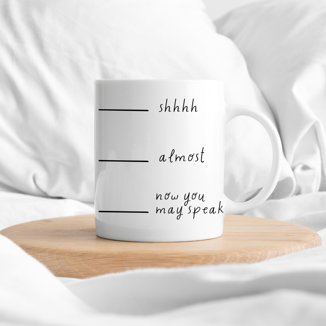 White Simple Coffee Funny Customized Mug