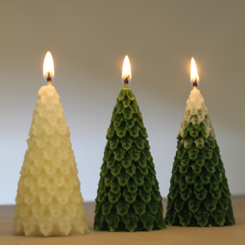 Christmas Tree Candles Straight - Set of 3